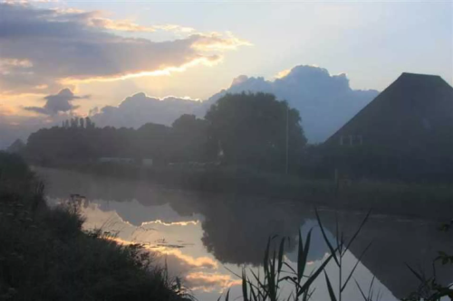 Grote Sloot met mist